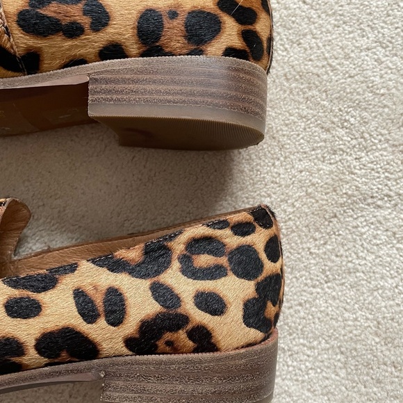Madewell The Frances Loafer in Leopard Calf Hair Truffle Multi Color Size 7 - Picture 15 of 15